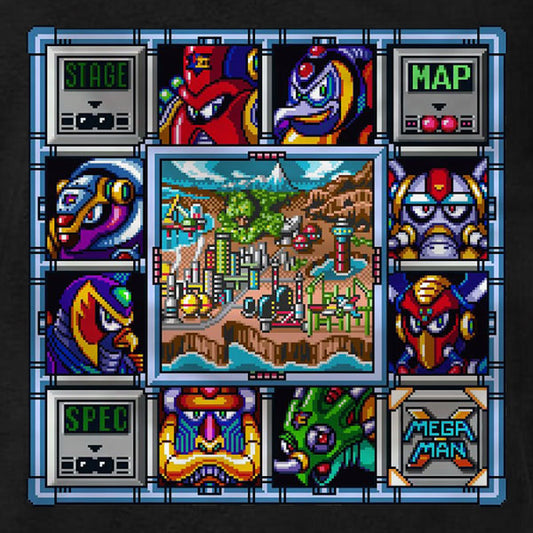 Mega Man X Select Screen - T-Shirt