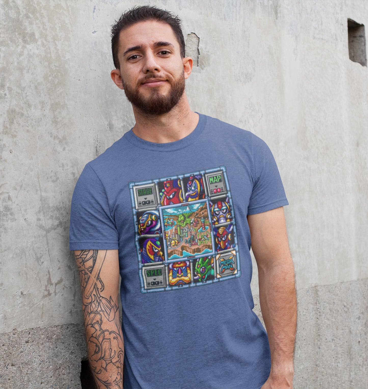 Mega Man X Select Screen - T-Shirt