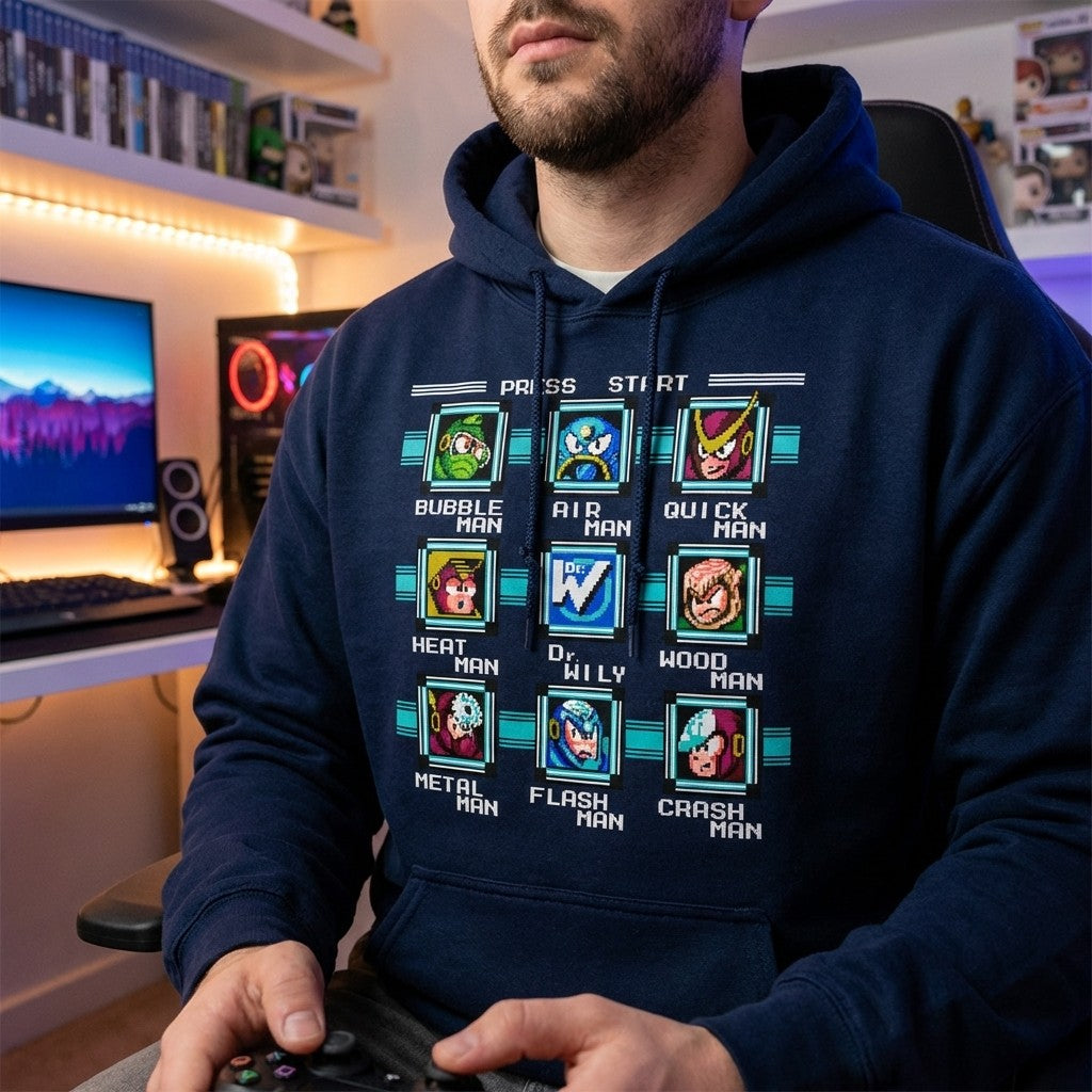 Mega Man 2 Bosses - Hoodie - Absurd Ink