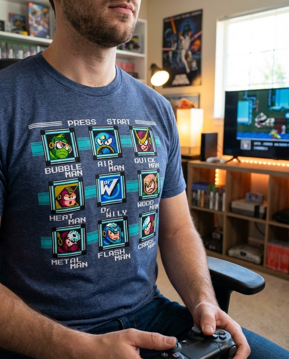 Mega Man 2 Bosses - T-Shirt - Absurd Ink