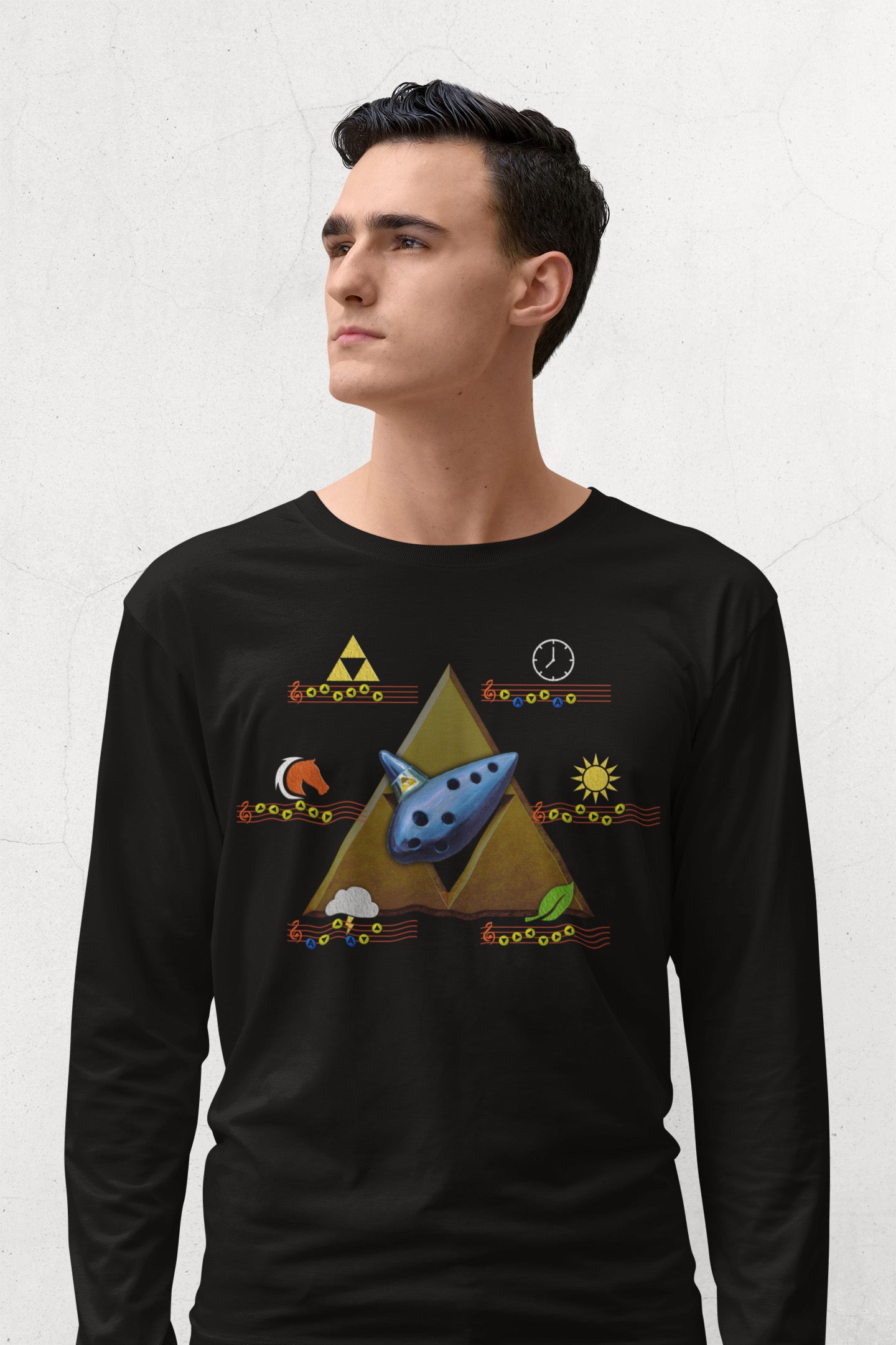 Ocarina Of Time Songs - Long Sleeve Tee