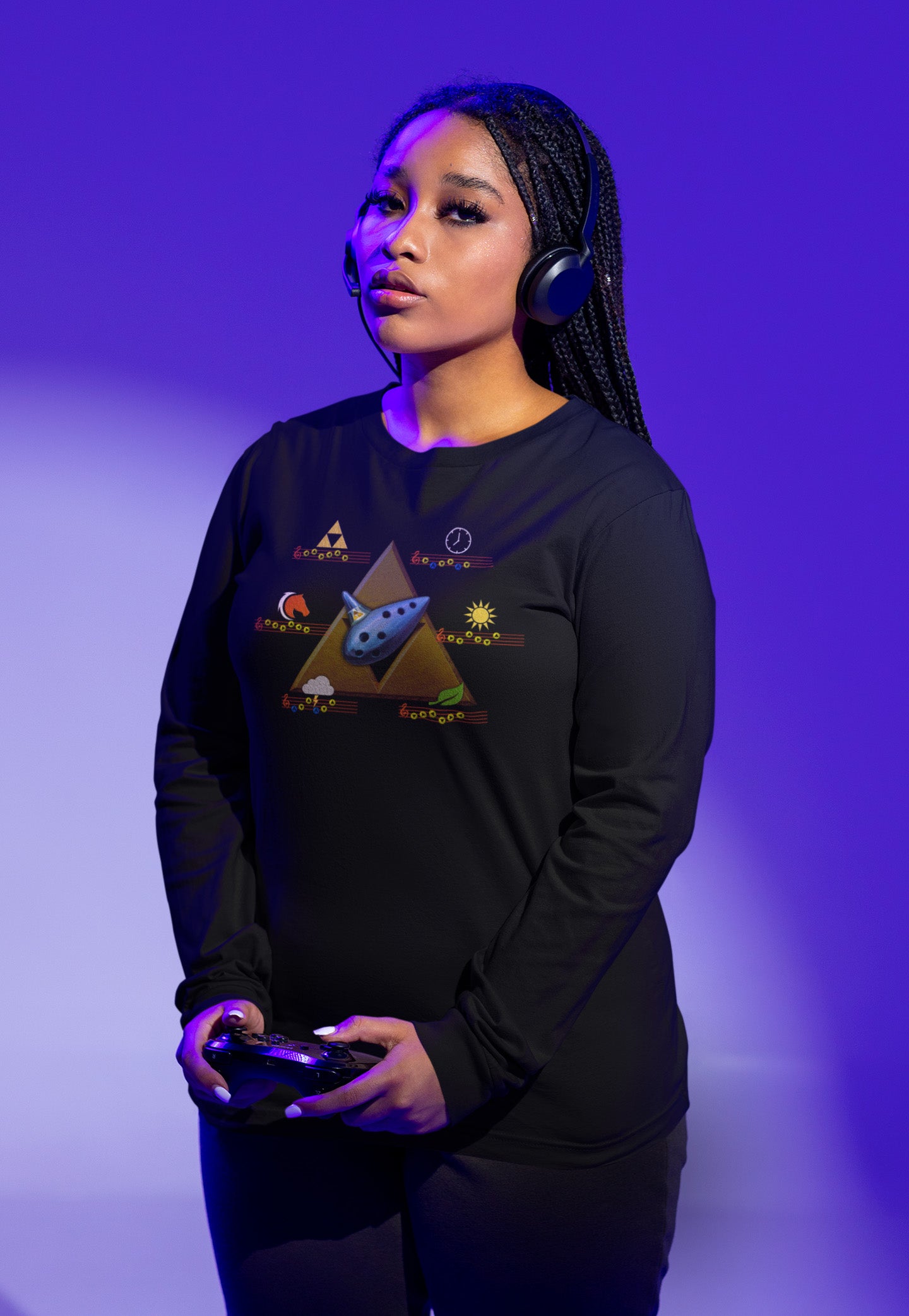 Ocarina Of Time Songs - Long Sleeve Tee