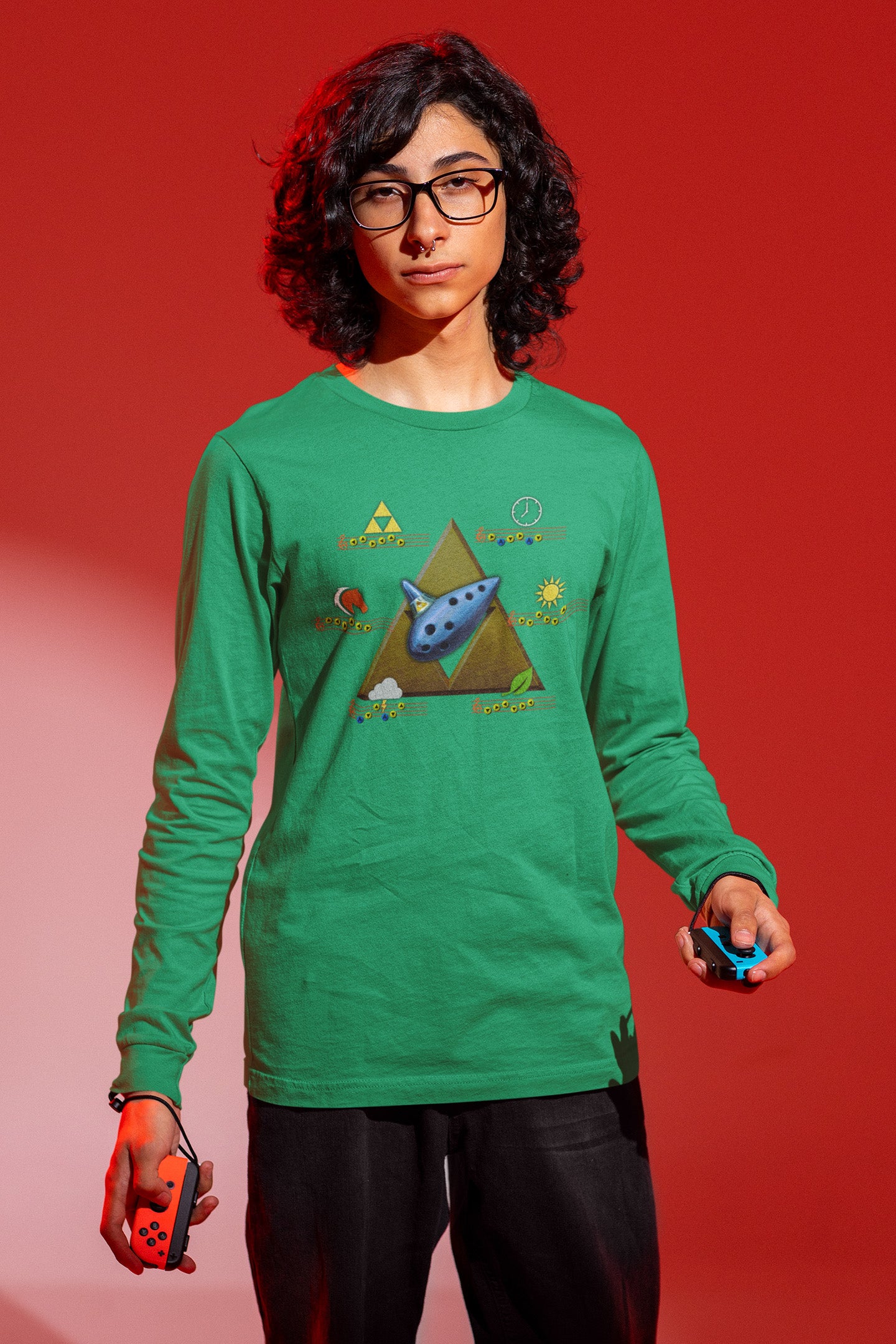 Ocarina Of Time Songs - Long Sleeve Tee