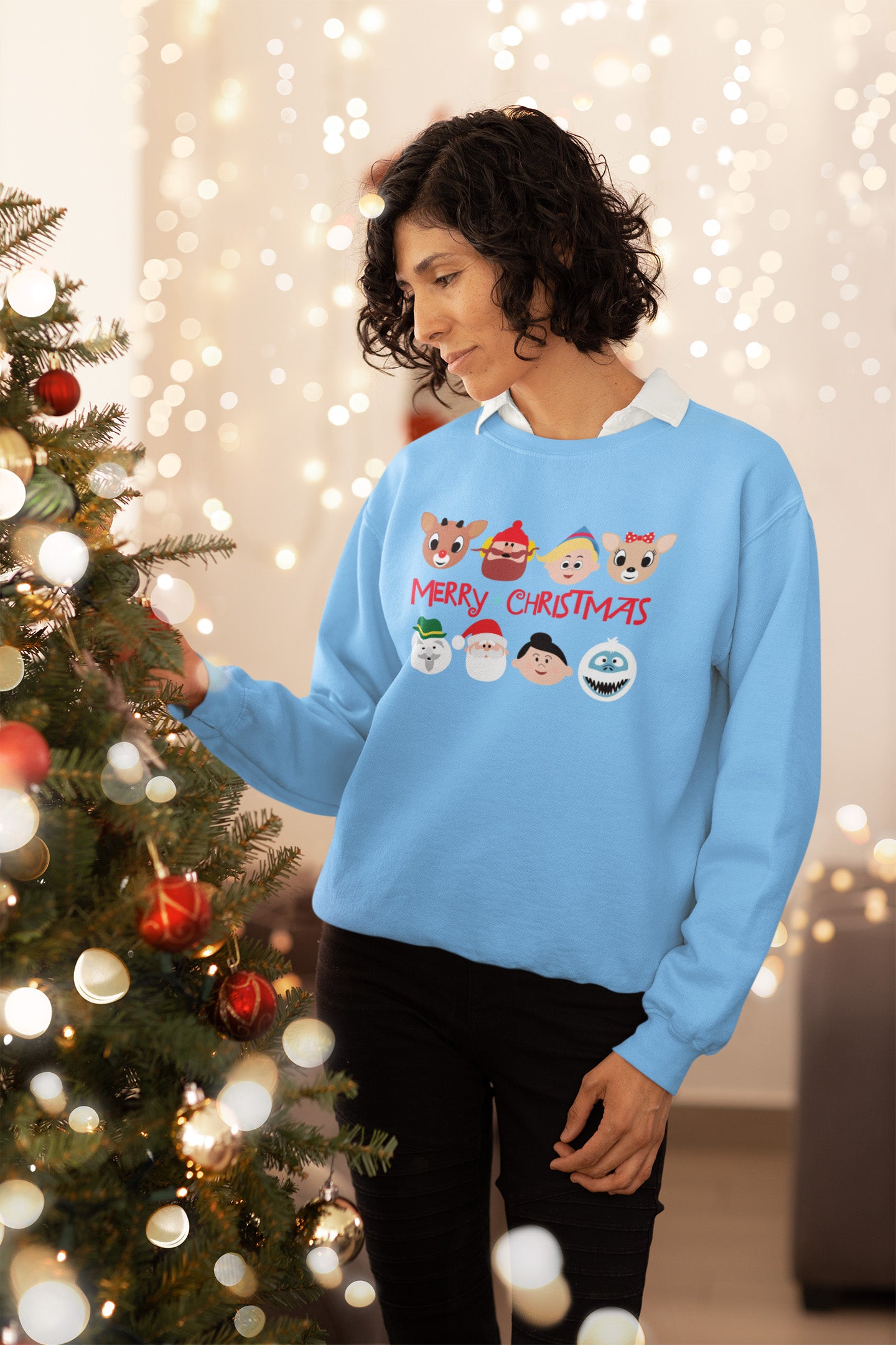 Rudolph Characters Merry Christmas - Sweatshirt
