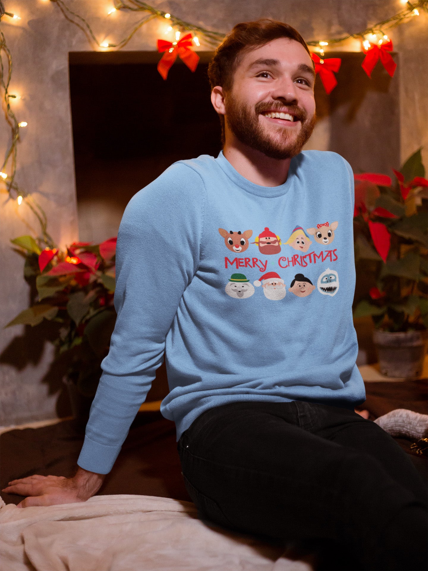 Rudolph Characters Merry Christmas - Sweatshirt