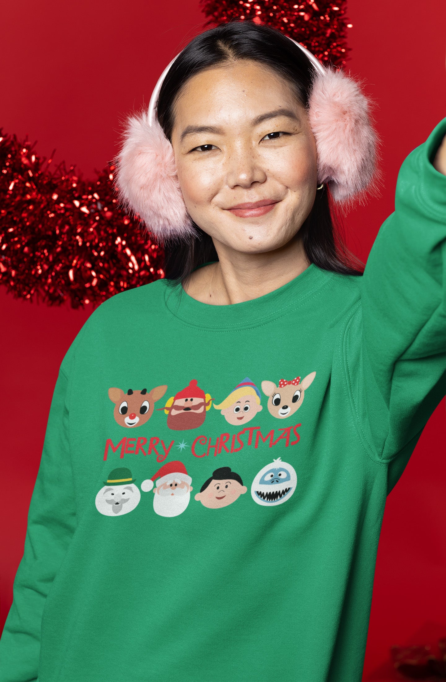 Rudolph Characters Merry Christmas - Sweatshirt