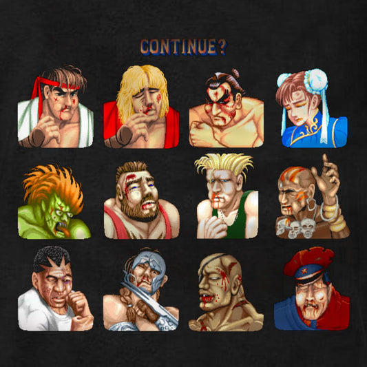 Street Fighter 2 Defeat - T-Shirt