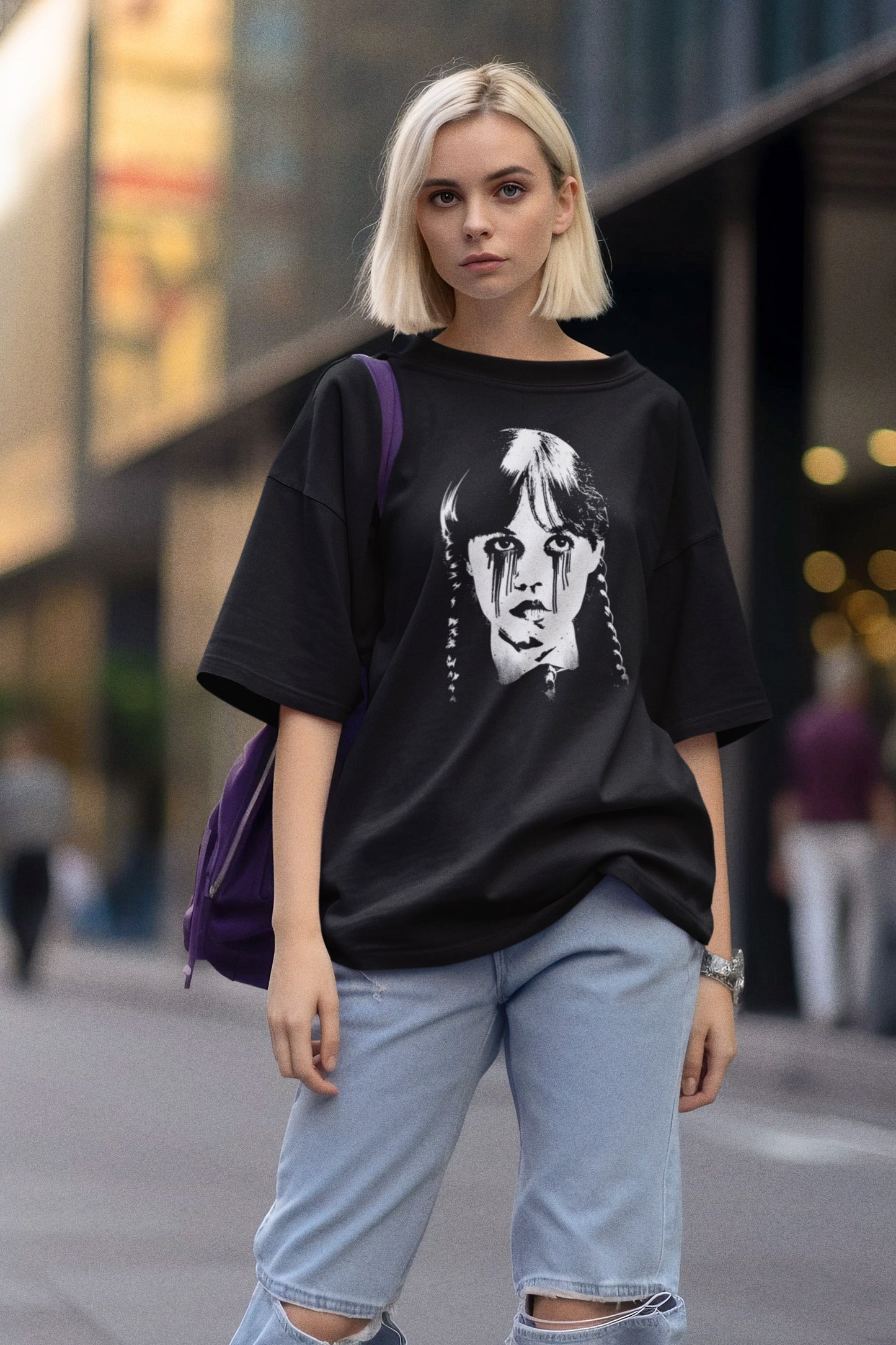 Wednesday Addams Tears - T-Shirt