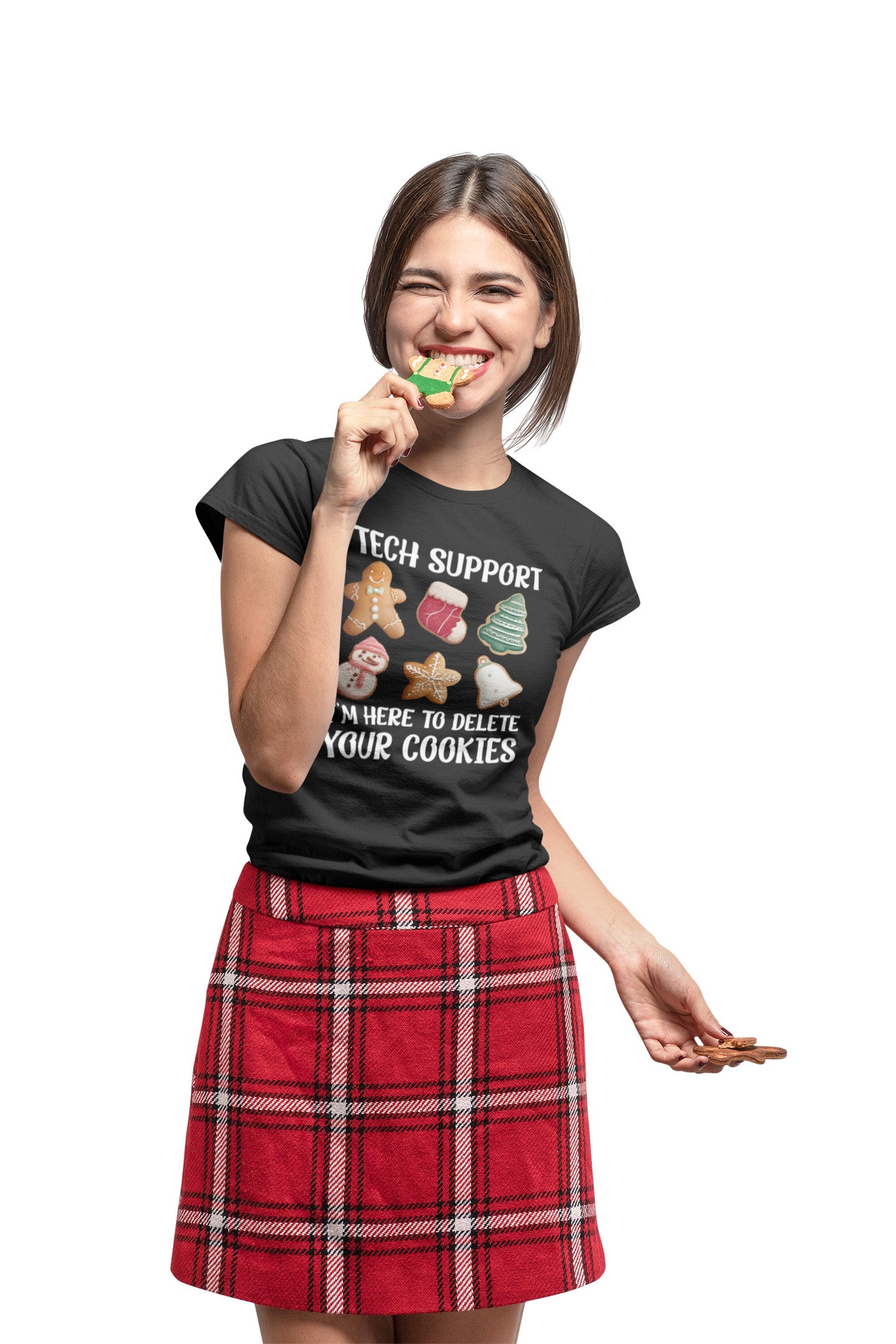 Tech Support Christmas Cookies - Ladies T-Shirt