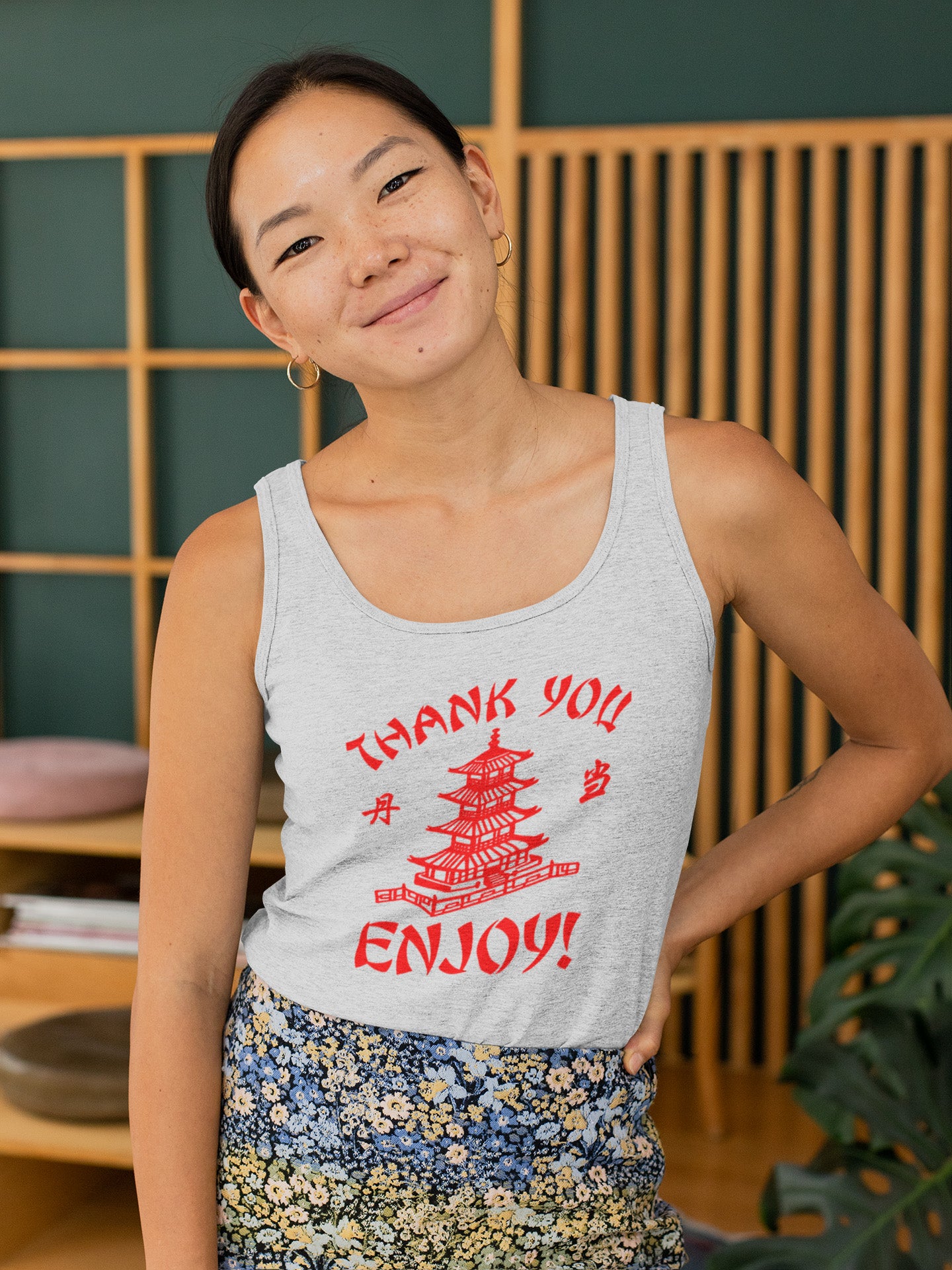 Thank You Enjoy Chinese Takeout - Ladies Tank Top