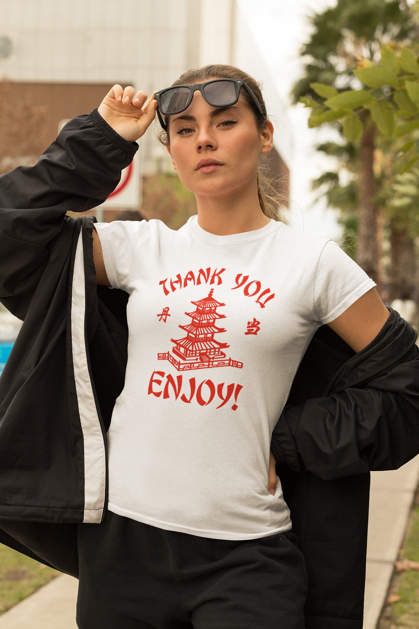 Thank You Enjoy Chinese Takeout - Ladies Tee
