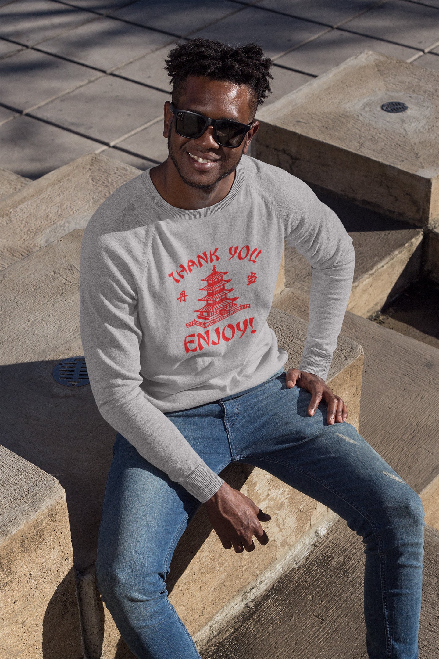 Thank You Enjoy Chinese Takeout - Long Sleeve Tee