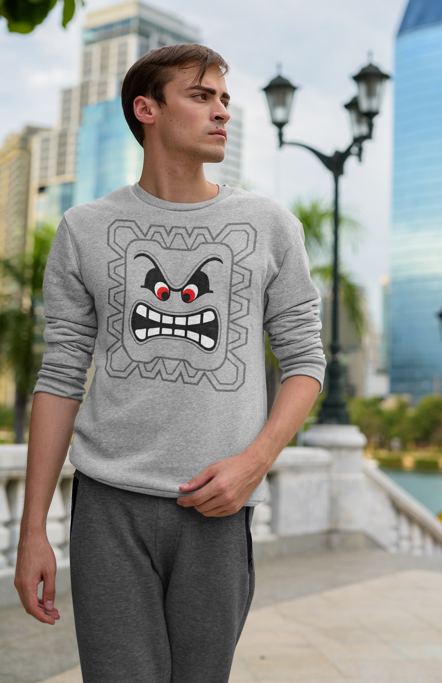 Thwomp Super Mario - Sweatshirt