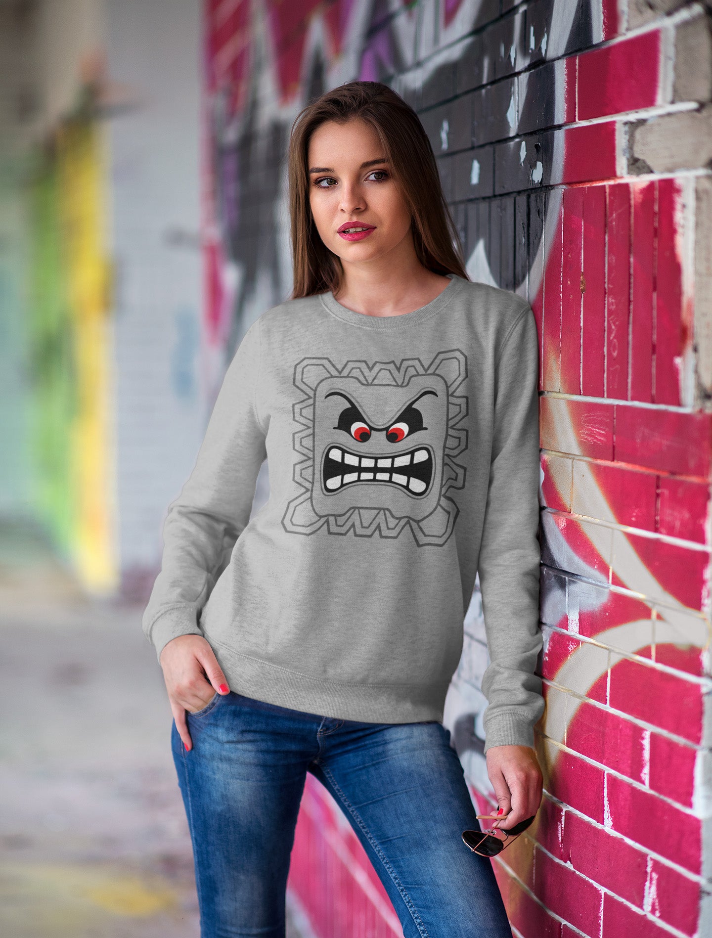 Thwomp Super Mario - Sweatshirt