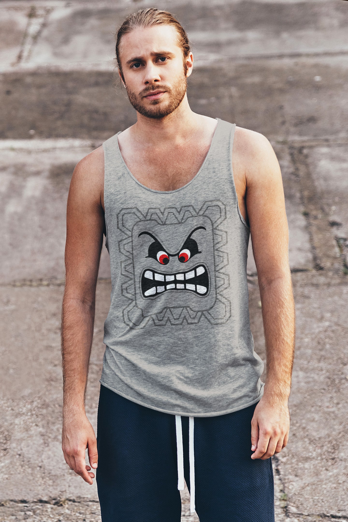 Thwomp Super Mario - Tank Top