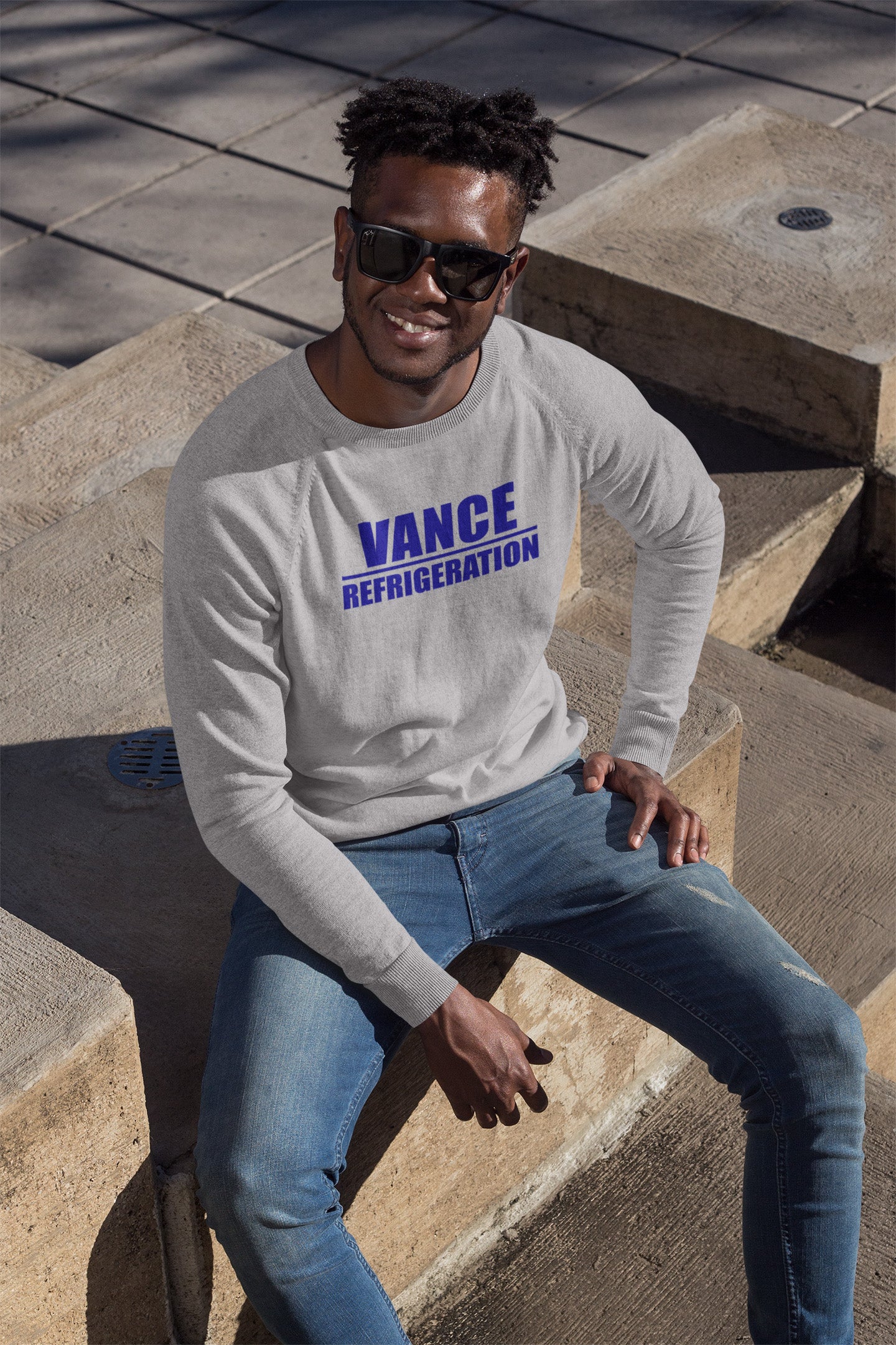 Vance Refrigeration - Long Sleeve Tee - Absurd Ink