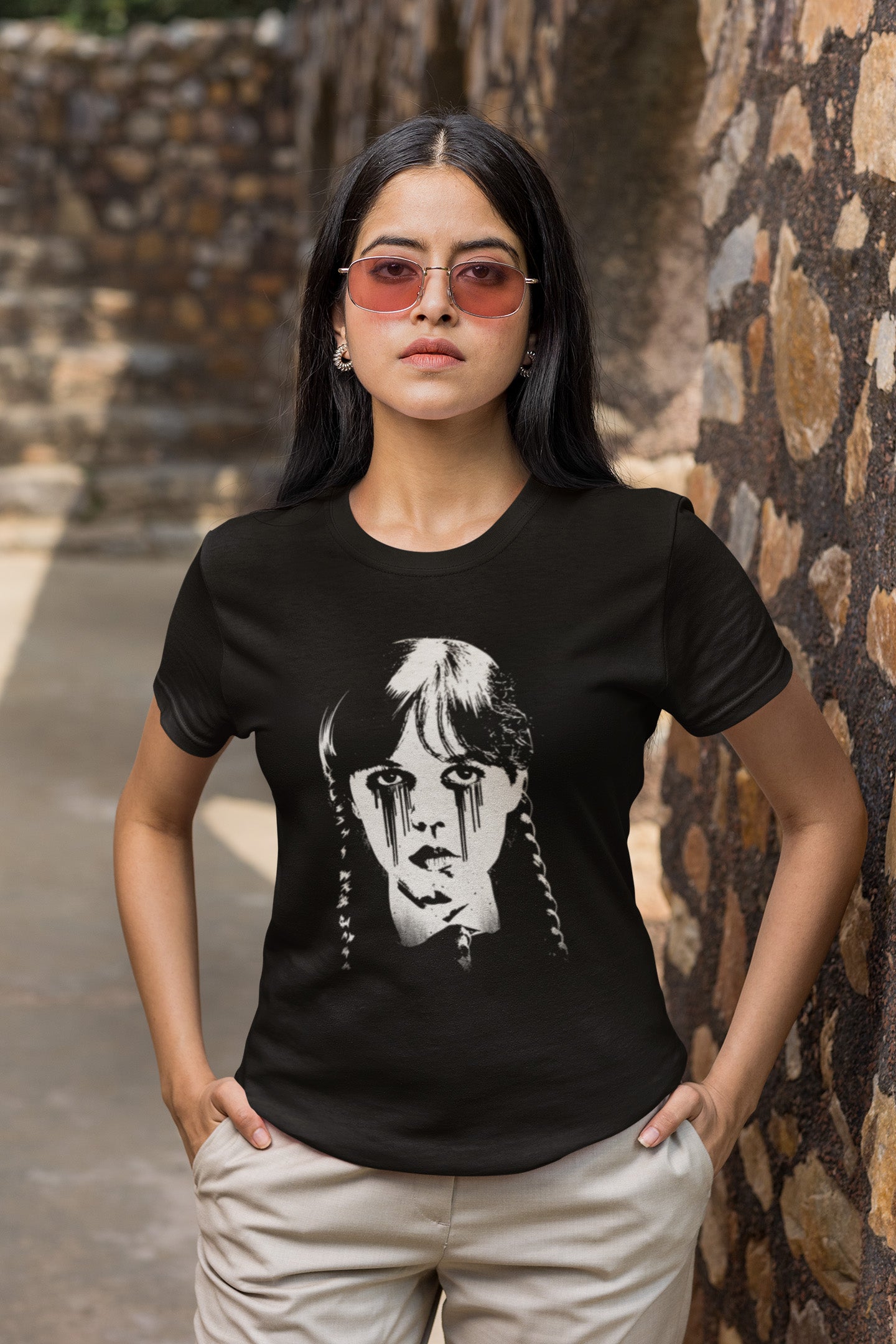 Wednesday Addams Tears - Ladies Tee