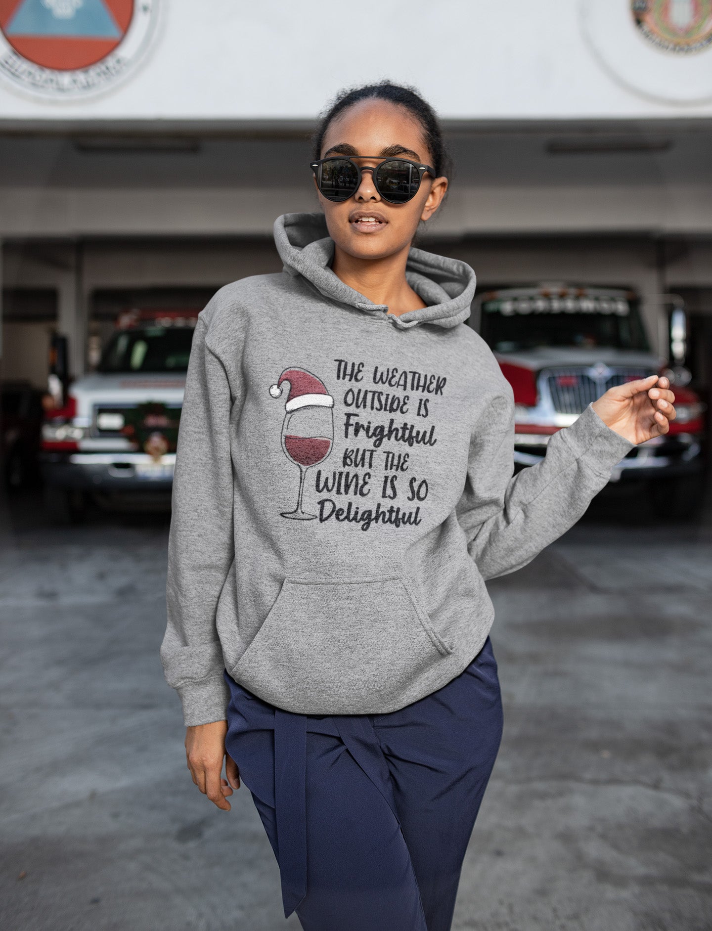 Wine Christmas - Hoodie