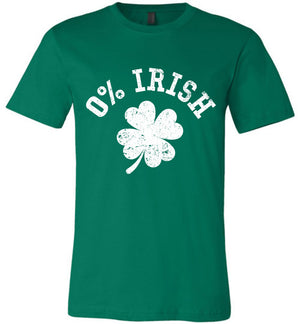 0% Irish - Unisex Tee - St Patrick's Day - Absurd Ink