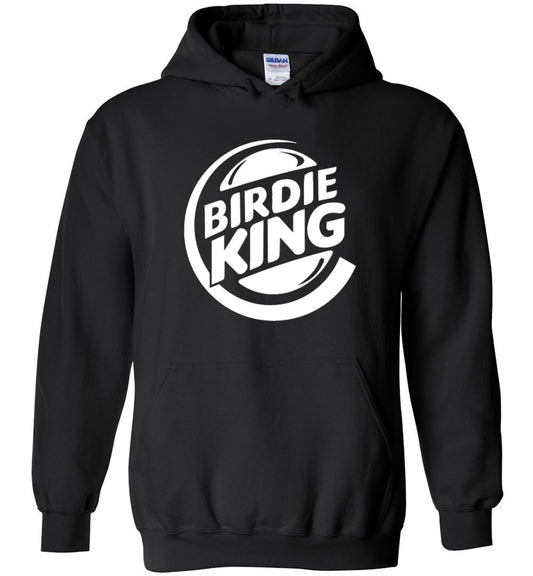 Disc Golf Hoodie - Birdie King (white print) - Absurd Ink