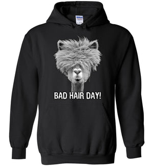 Alpaca Bad Hair Day - Hoodie - Absurd Ink