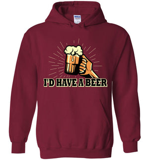 I'd Have A Beer - Hoodie - Absurd Ink