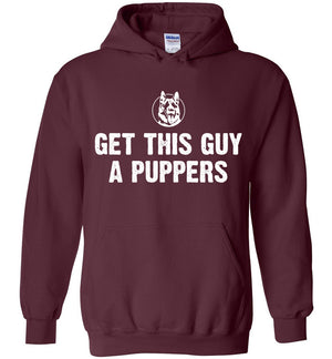Get This Guy A Puppers - Hoodie - Absurd Ink