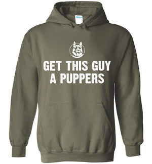Get This Guy A Puppers - Hoodie - Absurd Ink