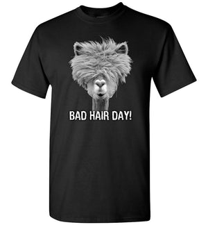 Alpaca Bad Hair Day - T-Shirt - Absurd Ink
