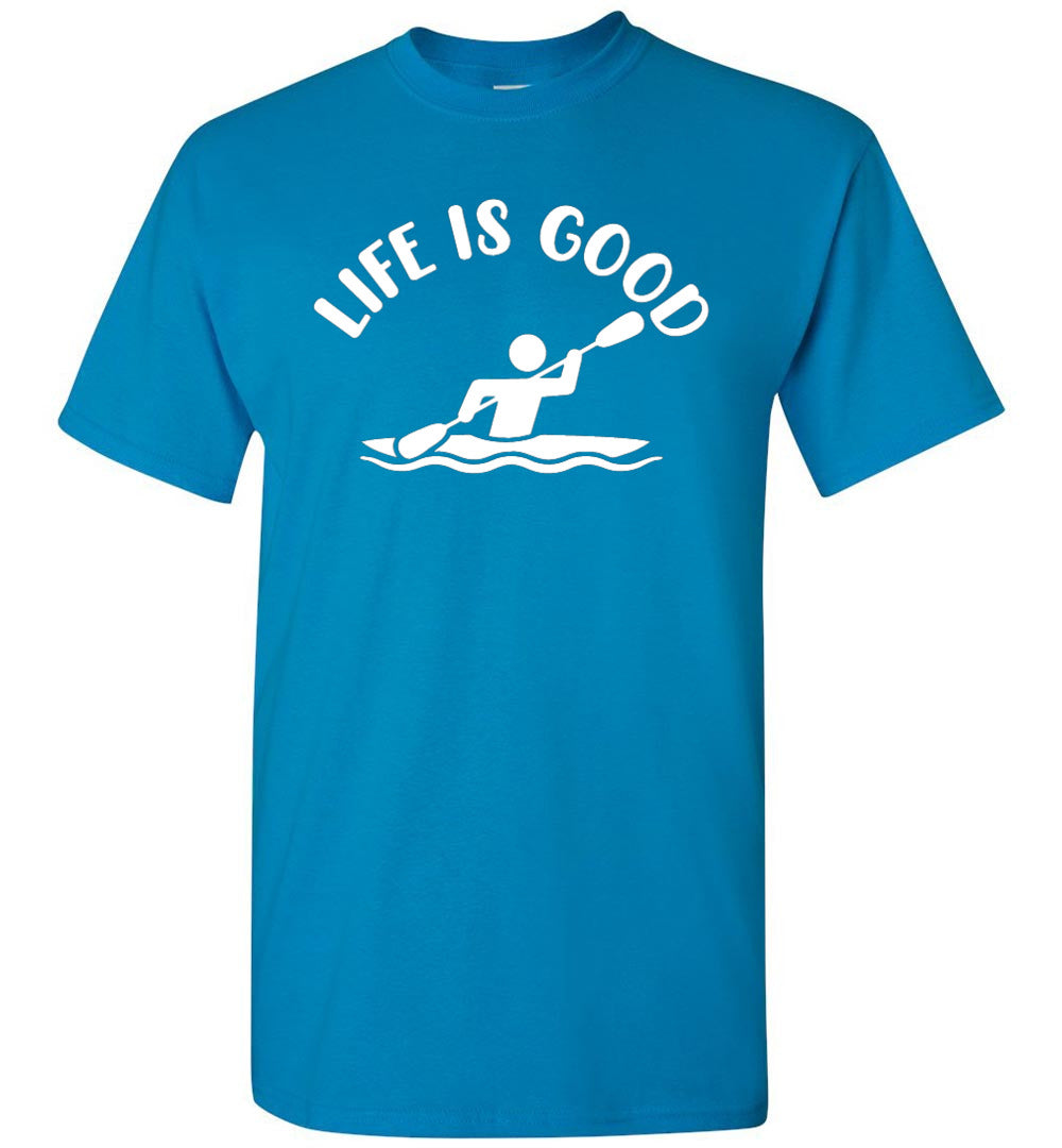 Life Is Good - Kayak T-Shirt, Sapphire / 4XL