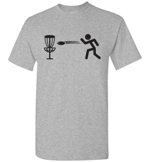 Disc Golf Shirt - Stick Man - T-Shirt - Absurd Ink