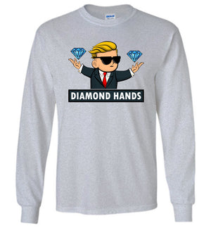 Diamond Hands Wallstreetbets - Long Sleeve Tee