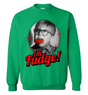 Oh Fudge - A Christmas Story - Sweatshirt - Absurd Ink