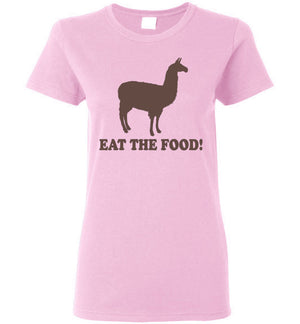 Llama - Ladies Tee - Eat The Food - Napoleon Dynamite - Absurd Ink