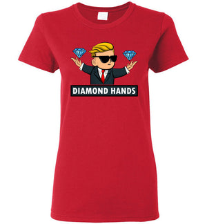 Diamond Hands Wallstreetbets - Ladies Tee