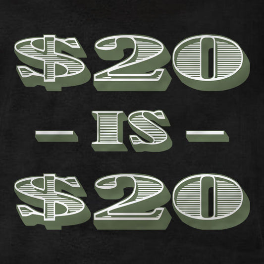 20 Dollars Is 20 Dollars - T-Shirt