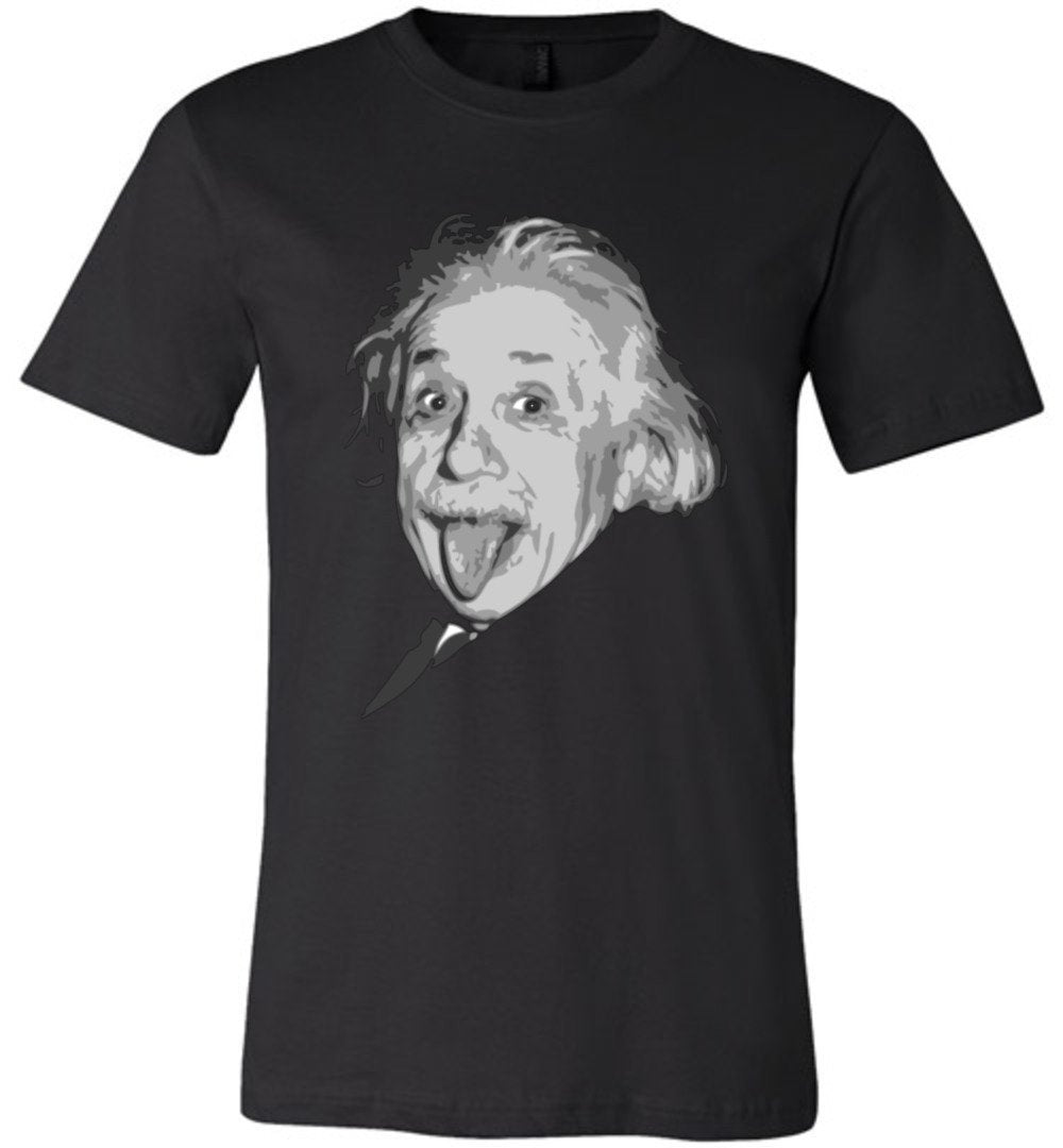 Albert Einstein Tongue Out - Unisex T-Shirt - Absurd Ink