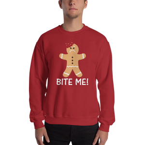 Gingerbread Man - Bite Me - Sweatshirt - Absurd Ink