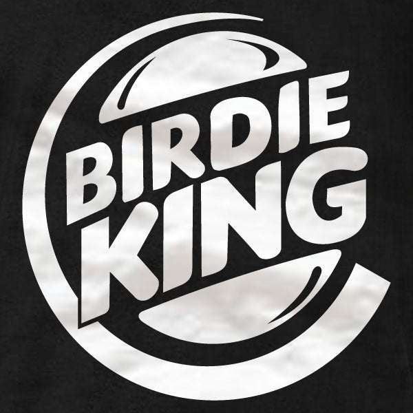 Disc Golf Shirt - Birdie King (white) - Tank Top - Absurd Ink