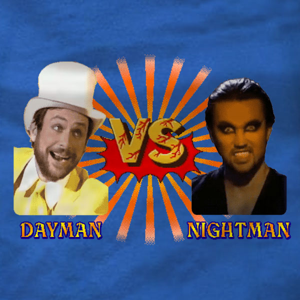 Dayman VS Nightman - T-Shirt