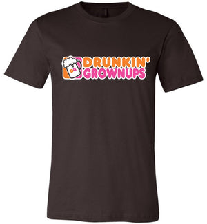 Drunkin' Grownups - Canvas Unisex T-Shirt - Absurd Ink