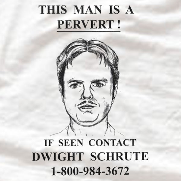 Dwight Schrute - Pervert - Ladies Tee - Absurd Ink