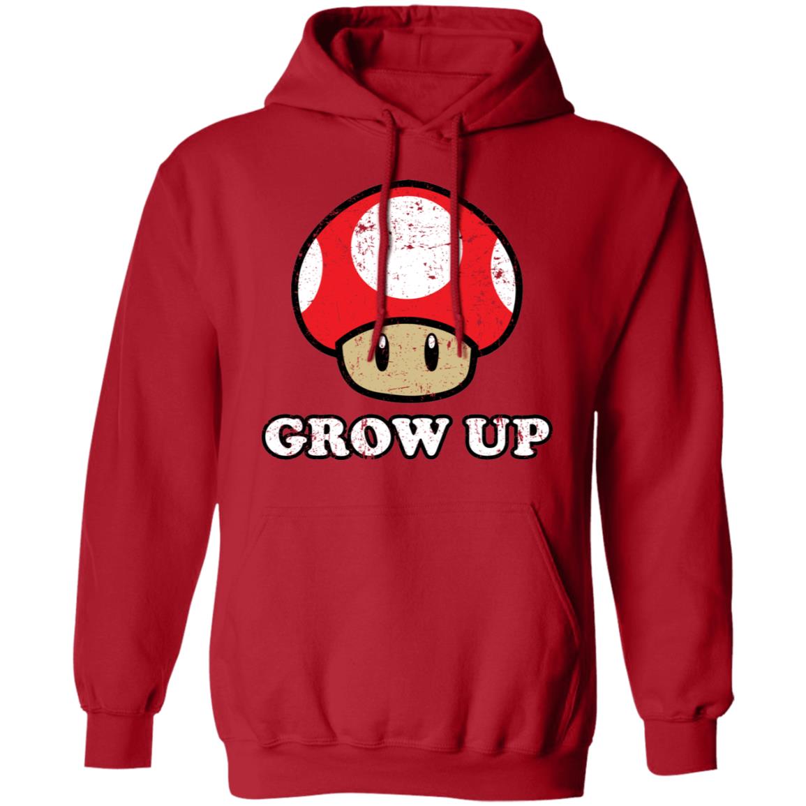 Grow Up Red Mushroom Hoodie