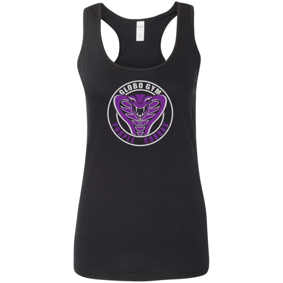 Globo Gym Purple Cobras Dodgeball Ladies Racerback Tank