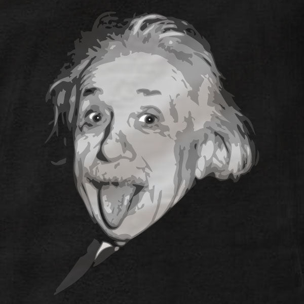 Albert Einstein Tongue Out - Long Sleeve Shirt - Absurd Ink