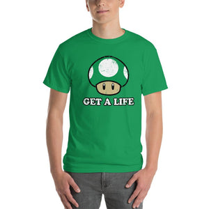 Get A Life Green Mushroom T-Shirt