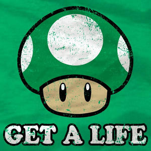 Get A Life Green Mushroom Hoodie