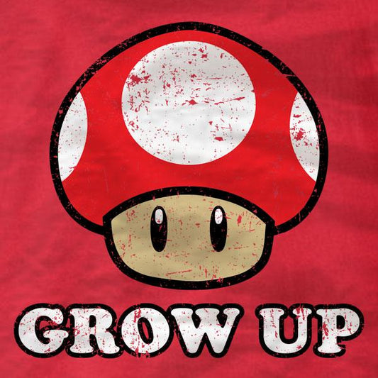 Grow Up Red Mushroom Ladies Tee