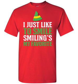I Just Like To Smile - Elf - T-Shirt - Absurd Ink