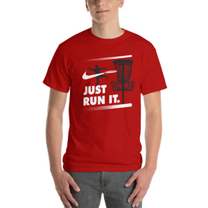 Disc Golf - Just Run It - T-Shirt - Absurd Ink